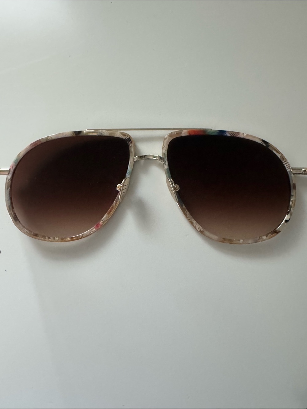 Krewe Aviator Sunglasses - Brown Lenses